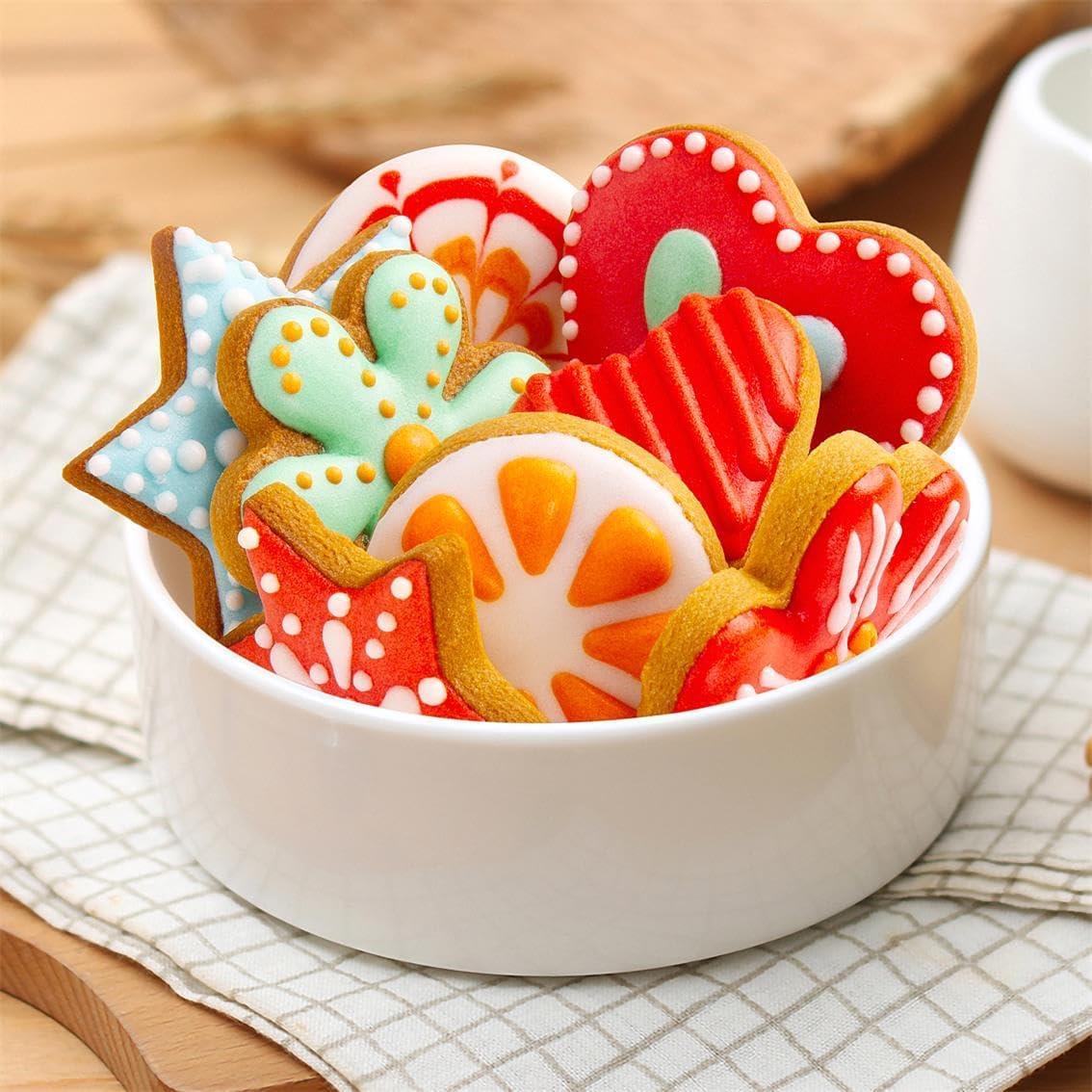 Juego de Cortadores de Galletas KnmyLife 12 Piezas Acero Inoxidable