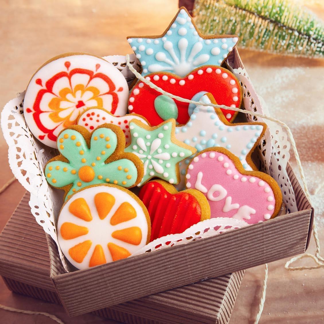 Juego de Cortadores de Galletas KnmyLife 12 Piezas Acero Inoxidable