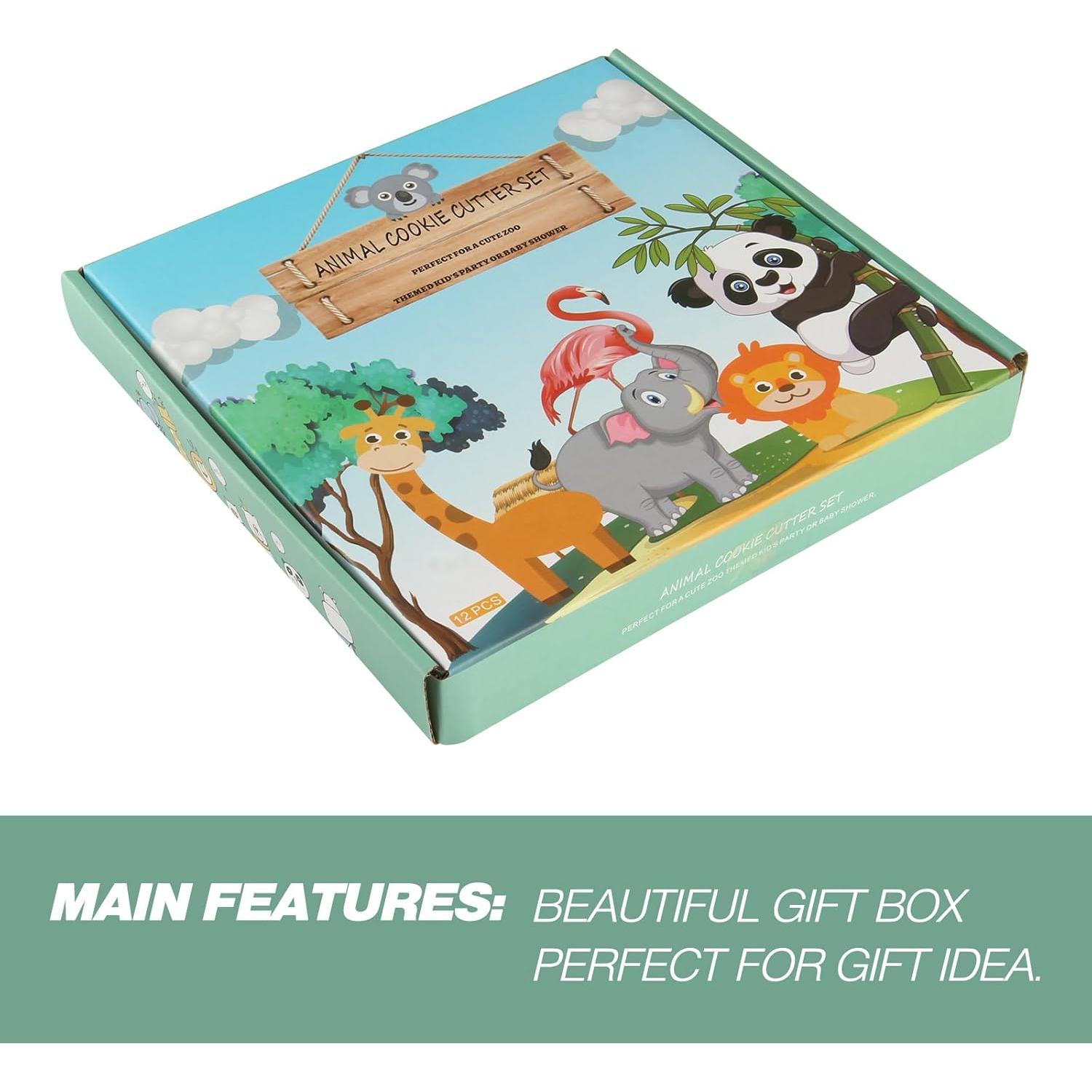 Cortadores de Galletas de Animales RUNHUAPPY - Set 12 Piezas