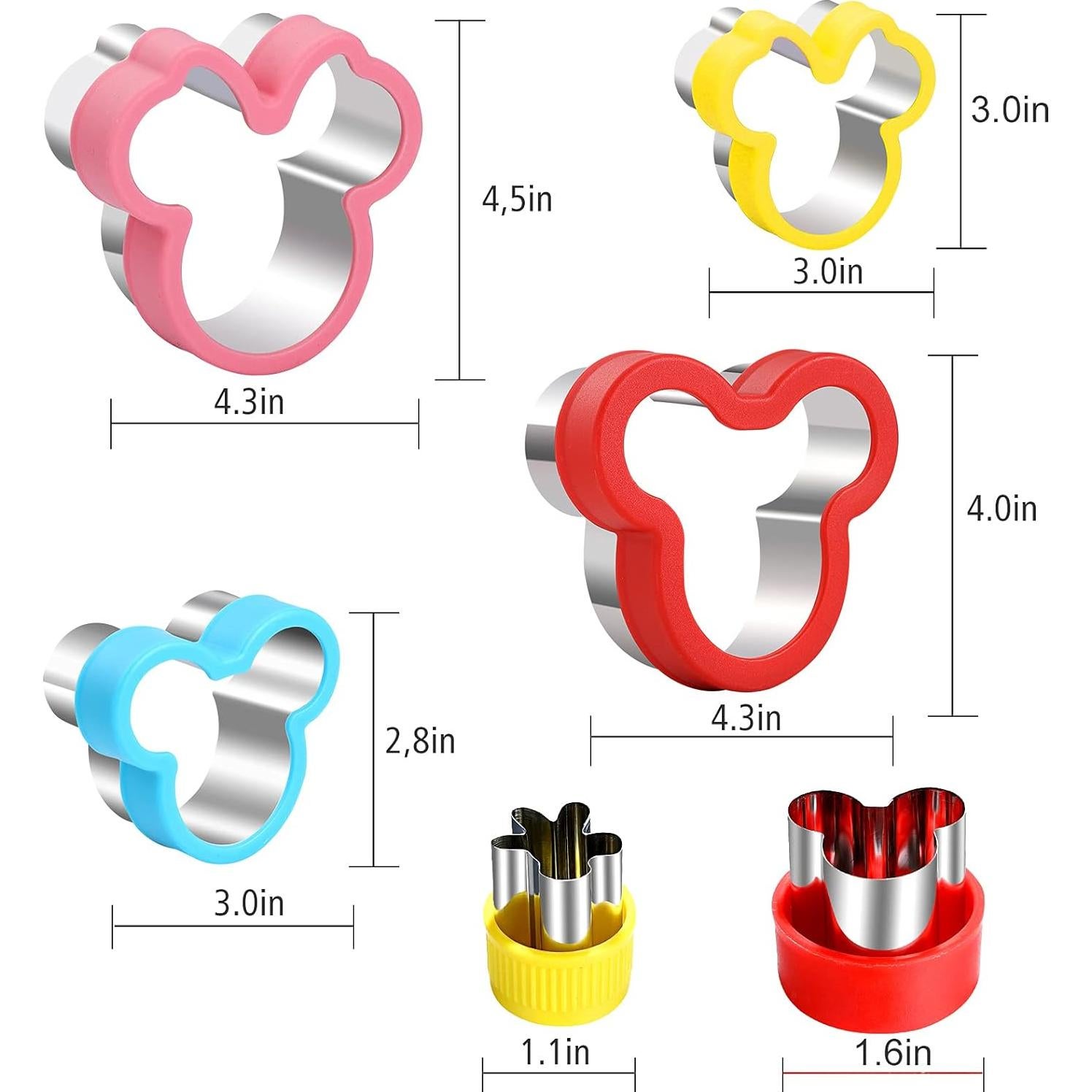 Juego de Cortadores de Galletas Minnie Elfkitwang - Acero Inoxidable