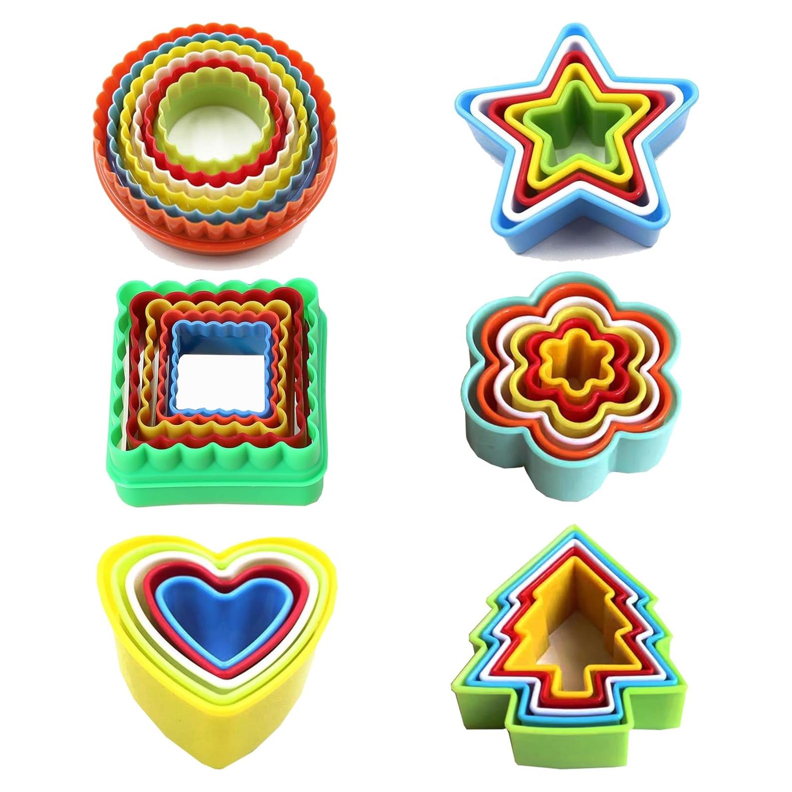 Juego de Cortadores de Galletas 32 Piezas Yomfut 6 Formas