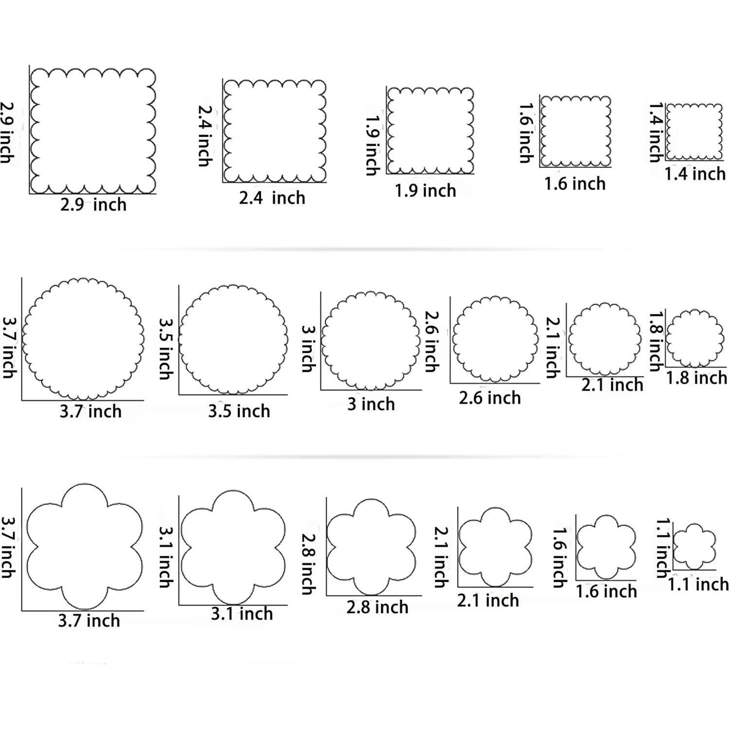 Juego de Cortadores de Galletas 32 Piezas Yomfut 6 Formas