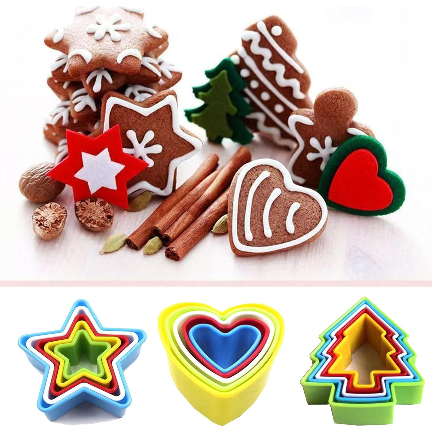 Juego de Cortadores de Galletas 32 Piezas Yomfut 6 Formas