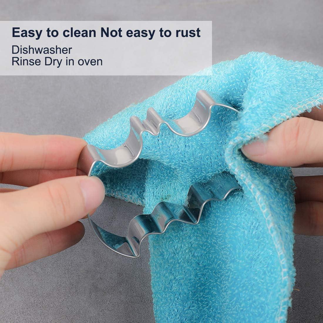 Cortadores de Galletas Mickey ZADE - Acero Inoxidable 8 Pcs