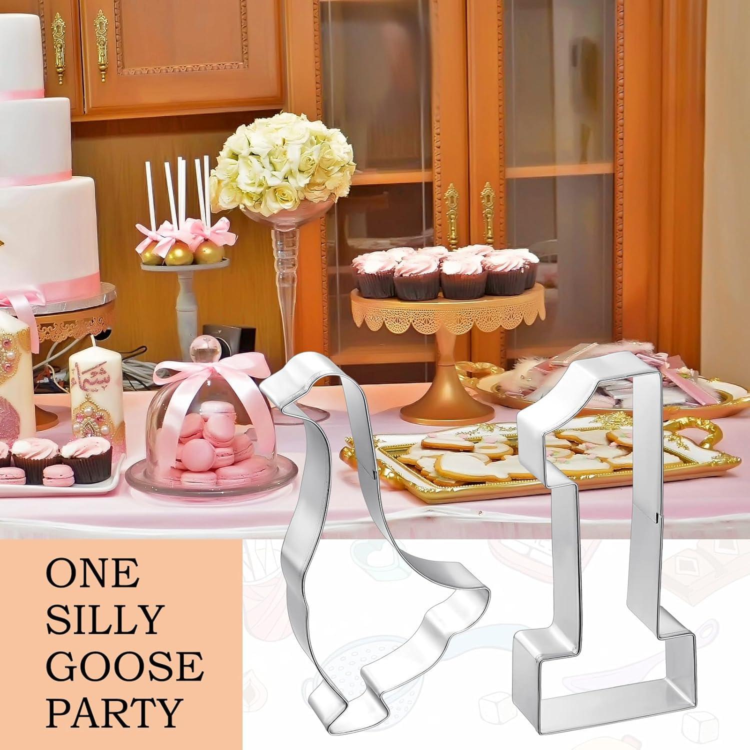 Cortadores de Galletas Honeydak 2 Pcs Pato y Número 1