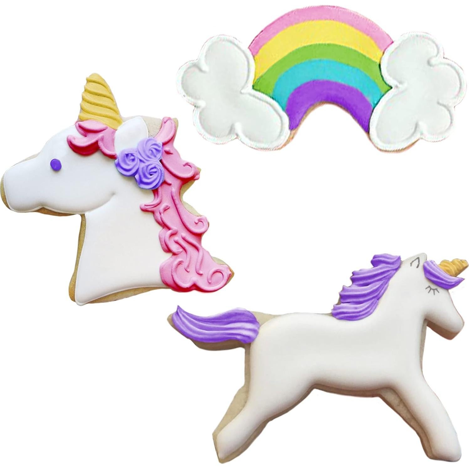 Juego de Cortadores de Galletas Unicornio Ann Clark 3 Piezas