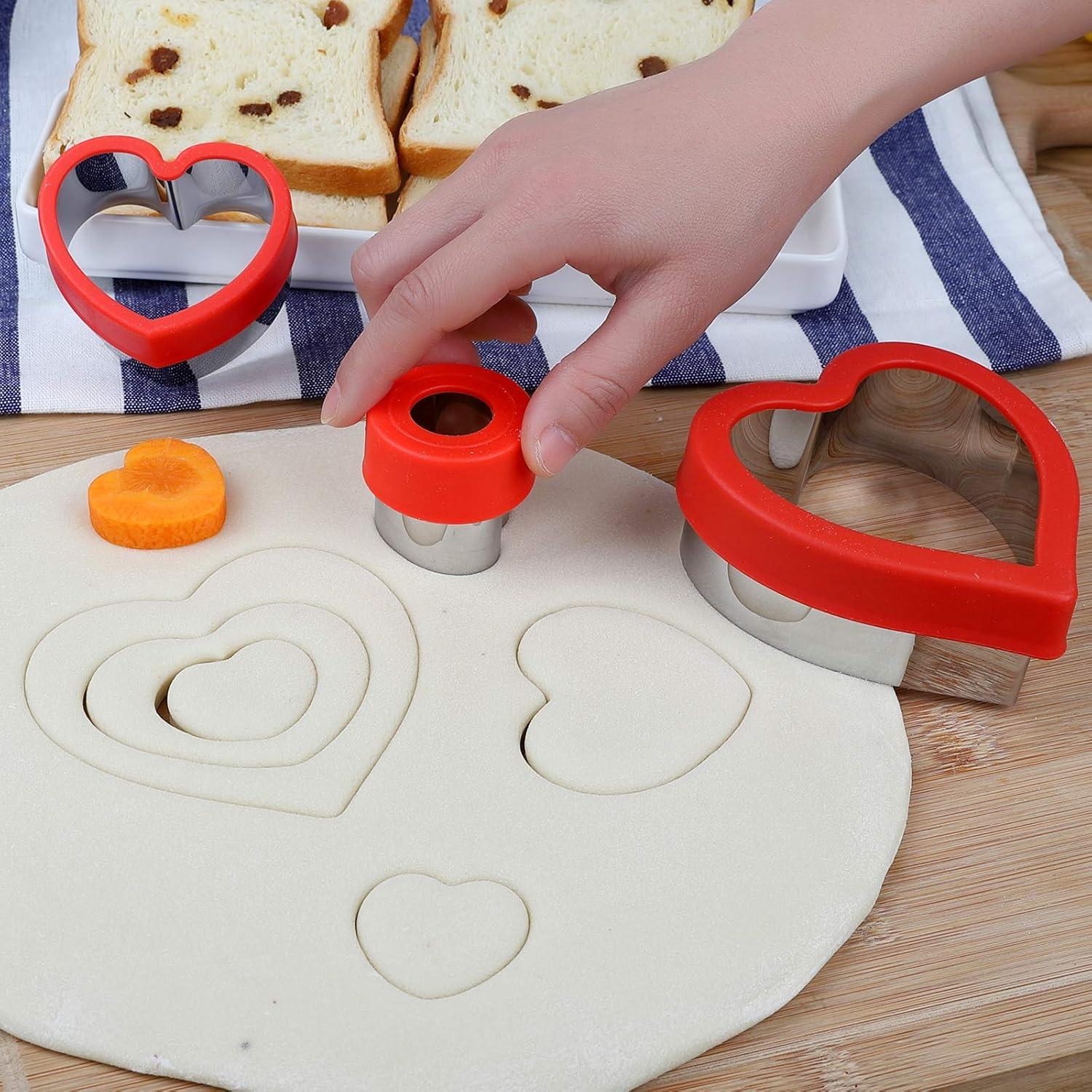 Cortadores de Galletas Corazón HiHITAOO - Acero Inoxidable