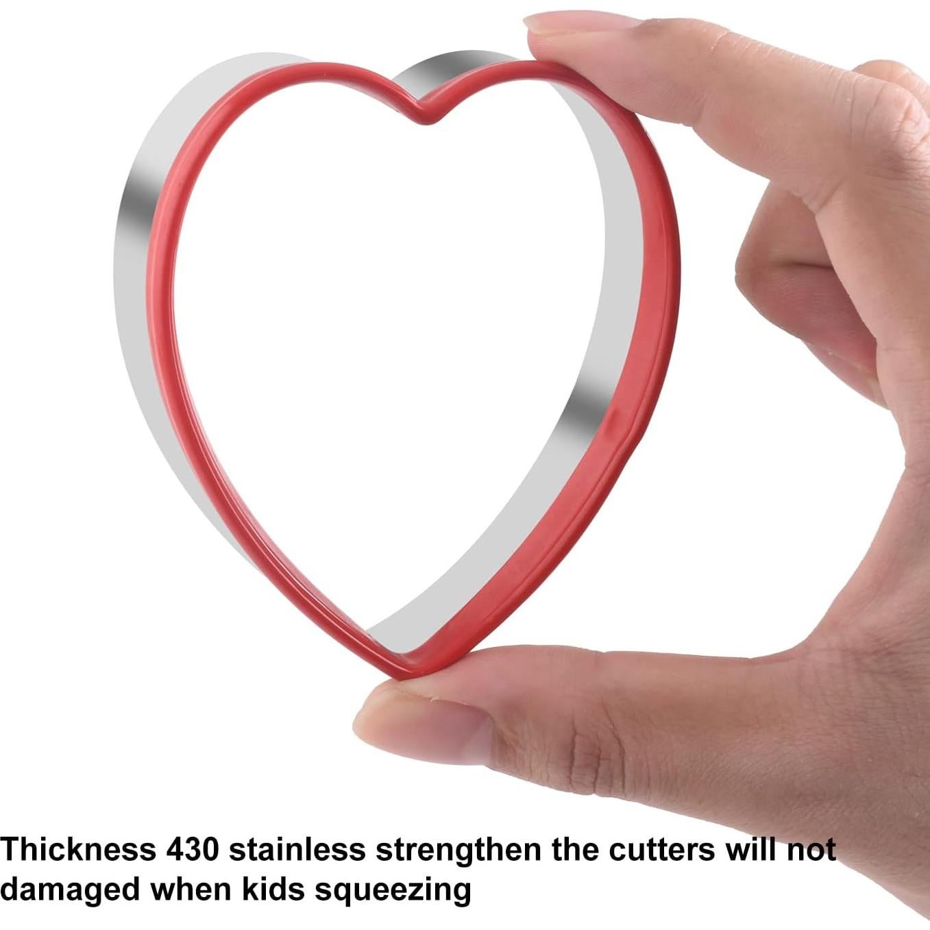 Cortadores de Galletas Corazón Apokney Set de 3