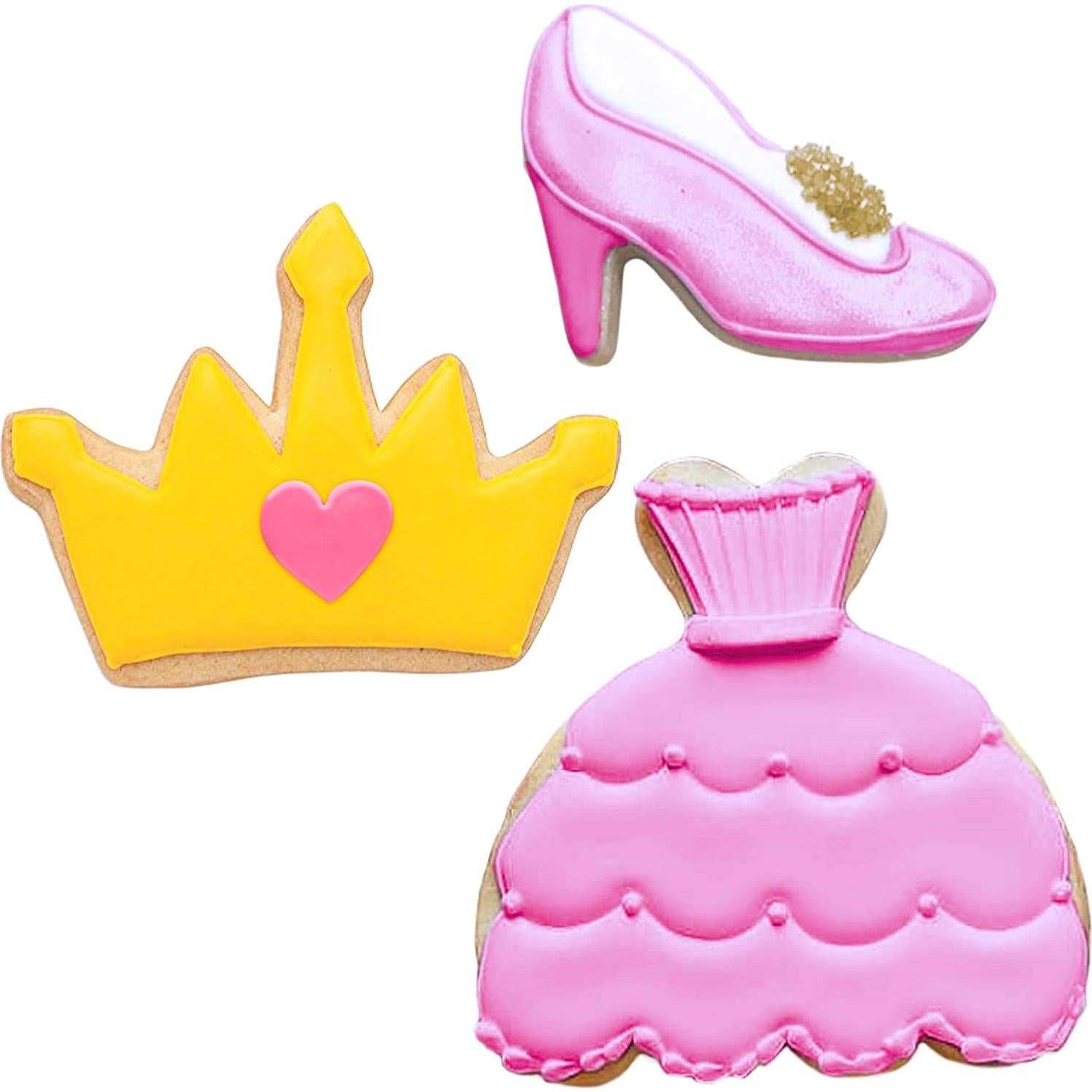 Juego de Cortadores de Galletas Princesa Ann Clark 3 Piezas