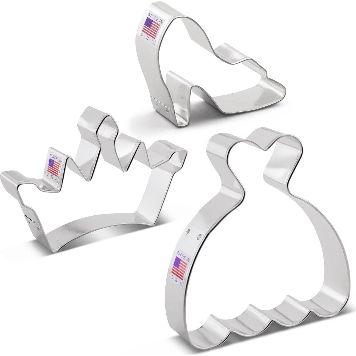 Juego de Cortadores de Galletas Princesa Ann Clark 3 Piezas