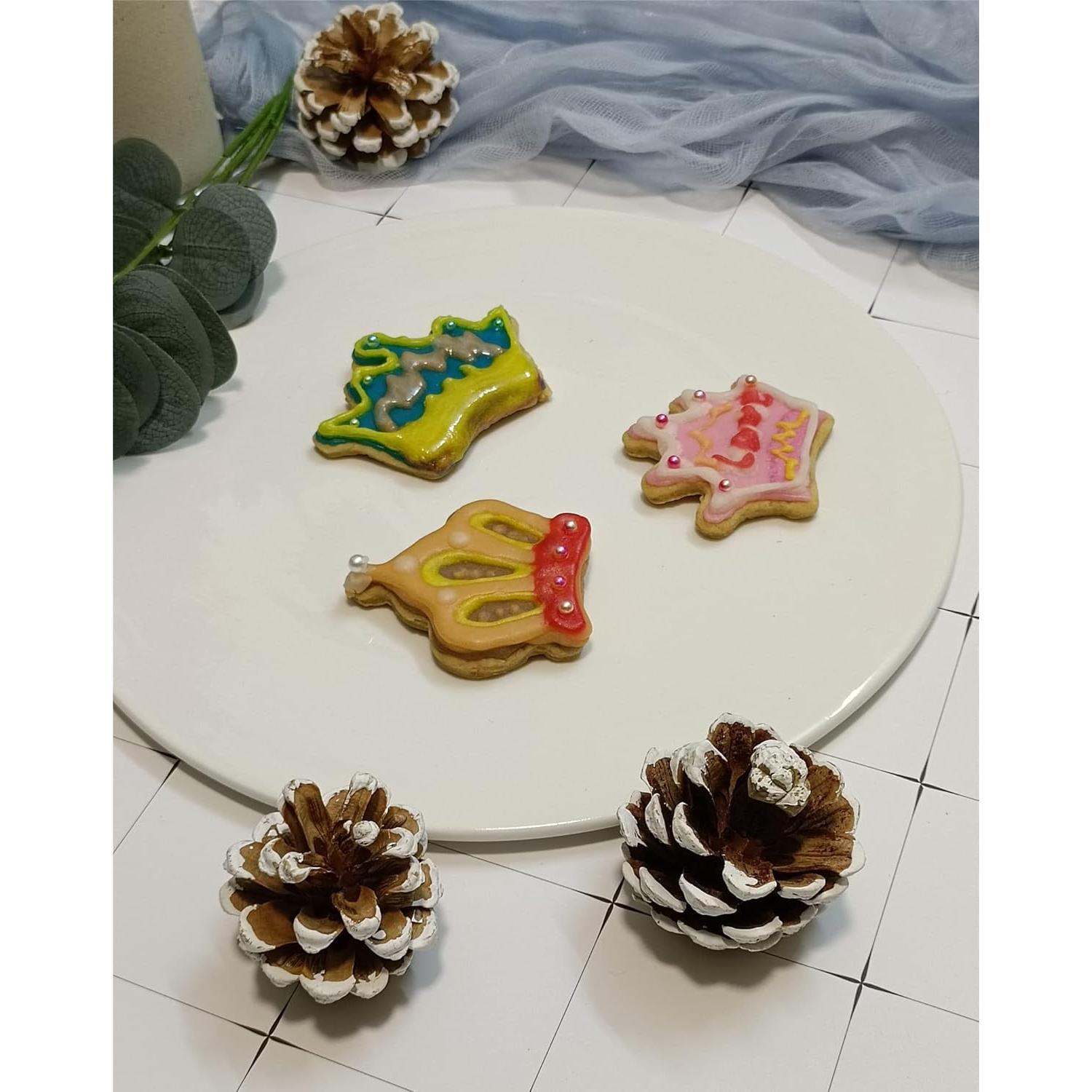 Juego de 3 Cortadores de Galletas Corona Comais Acero Inoxidable