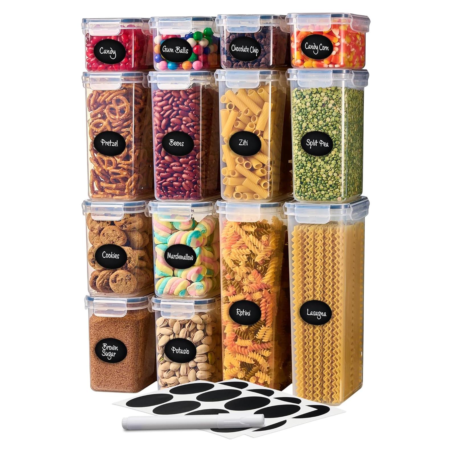 Contenedores de Almacenamiento DWËLLZA KITCHEN Set 14 Plástico