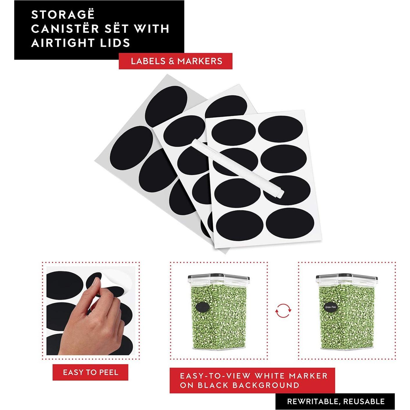 Contenedores de Almacenamiento DWËLLZA KITCHEN Set 14 Plástico