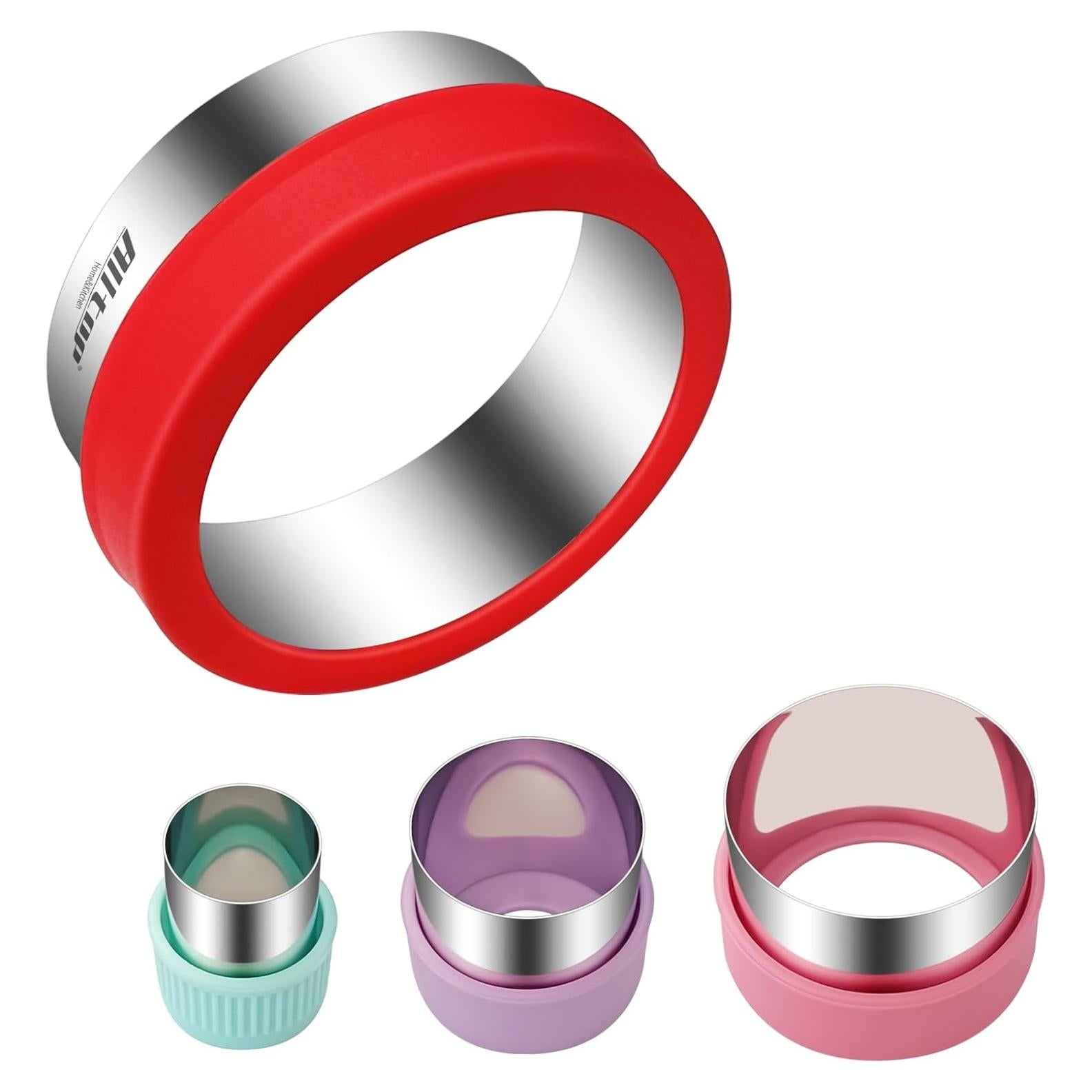 Juego de Cortadores de Galletas Redondos ALLTOP - 4 Tamaños