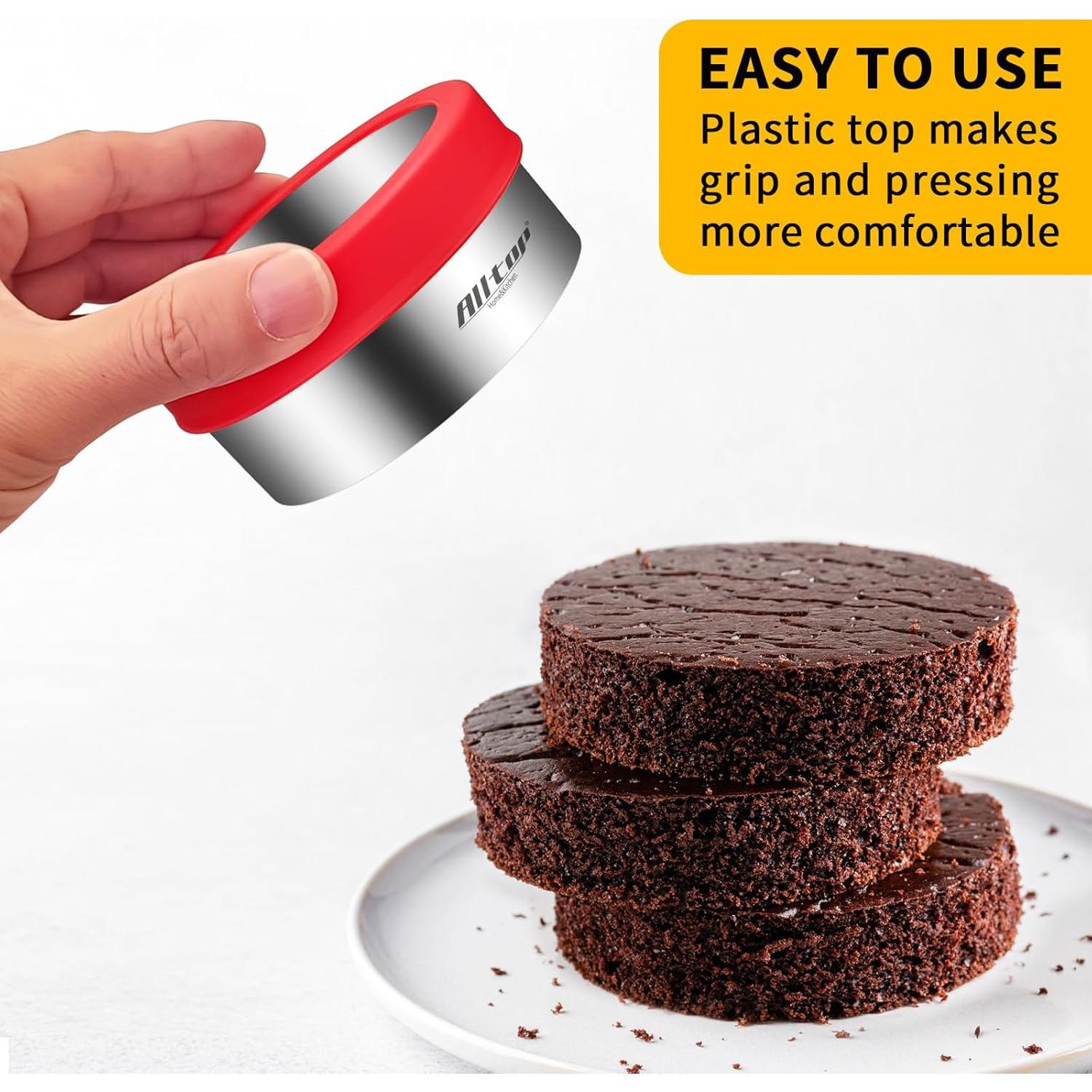 Juego de Cortadores de Galletas Redondos ALLTOP - 4 Tamaños