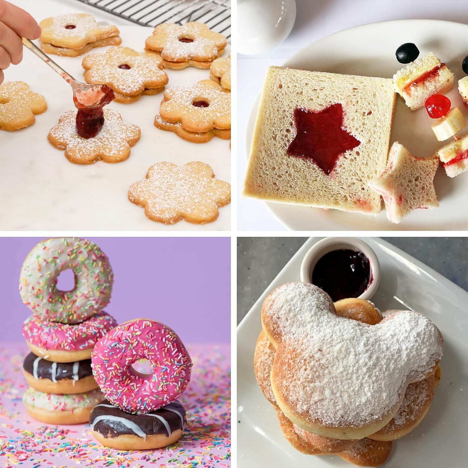 Juego de Cortadores de Galletas Redondos ALLTOP - 4 Tamaños