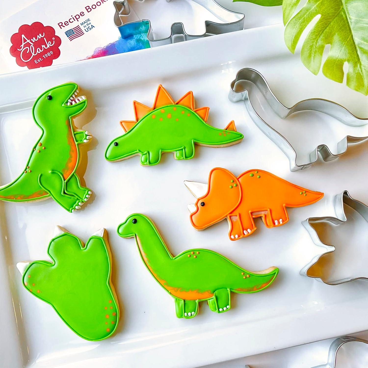 Cortadores de Galletas Ann Clark Dinosaurios Set 5 Piezas