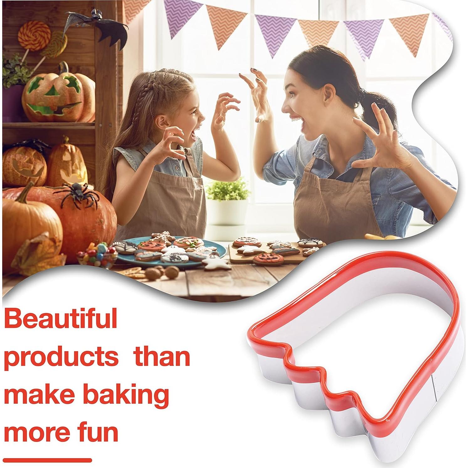 Cortadores de Galletas Fantasma COOKIEQUE 2 Piezas Acero Inoxidable