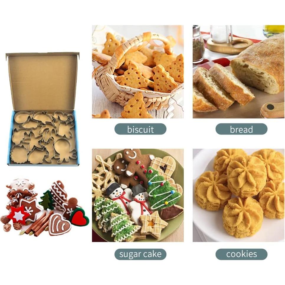 Juego de Cortadores de Galletas Marinas WGPG 12 Piezas