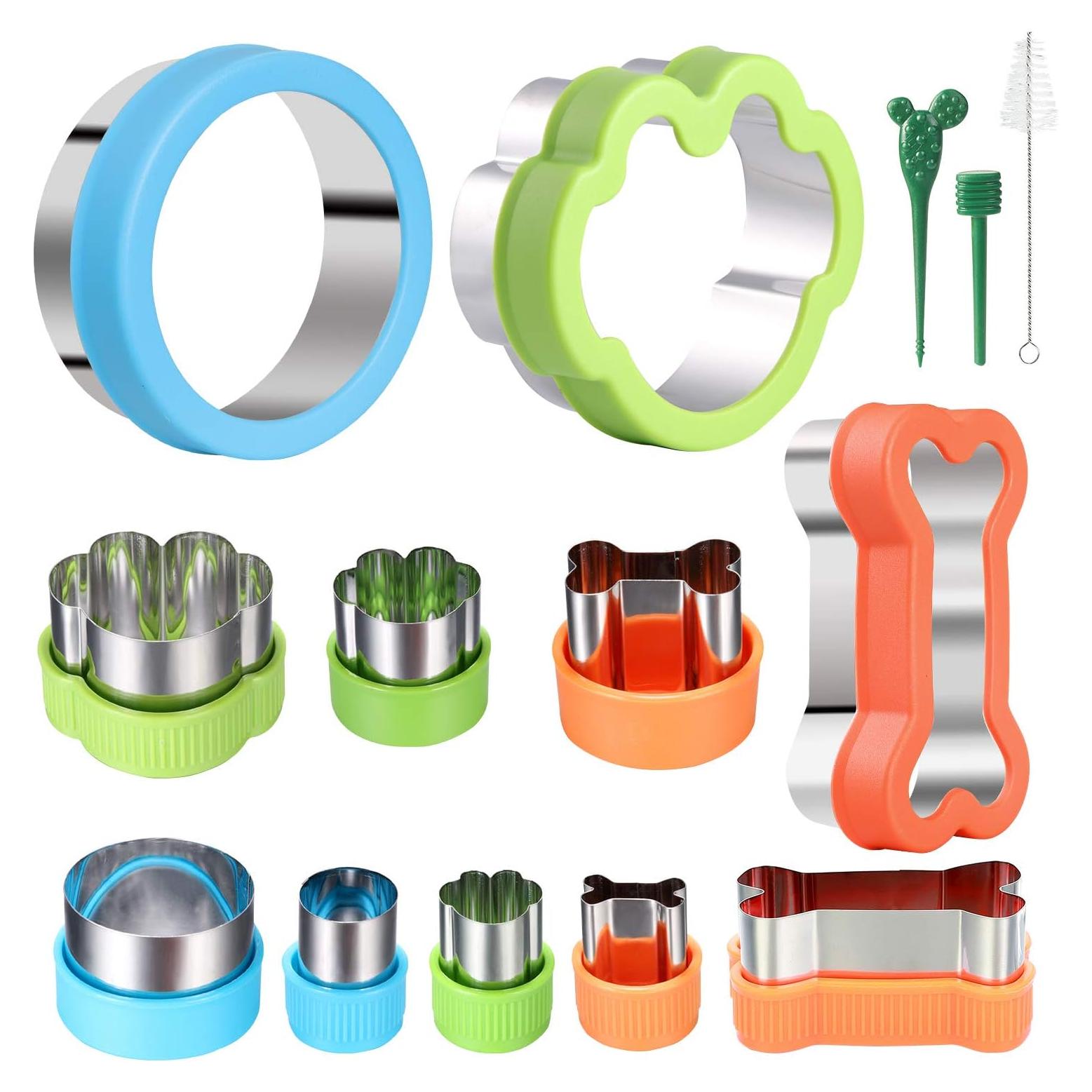 Juego de Cortadores de Galletas Perro 4 Huesos 4 Huellas