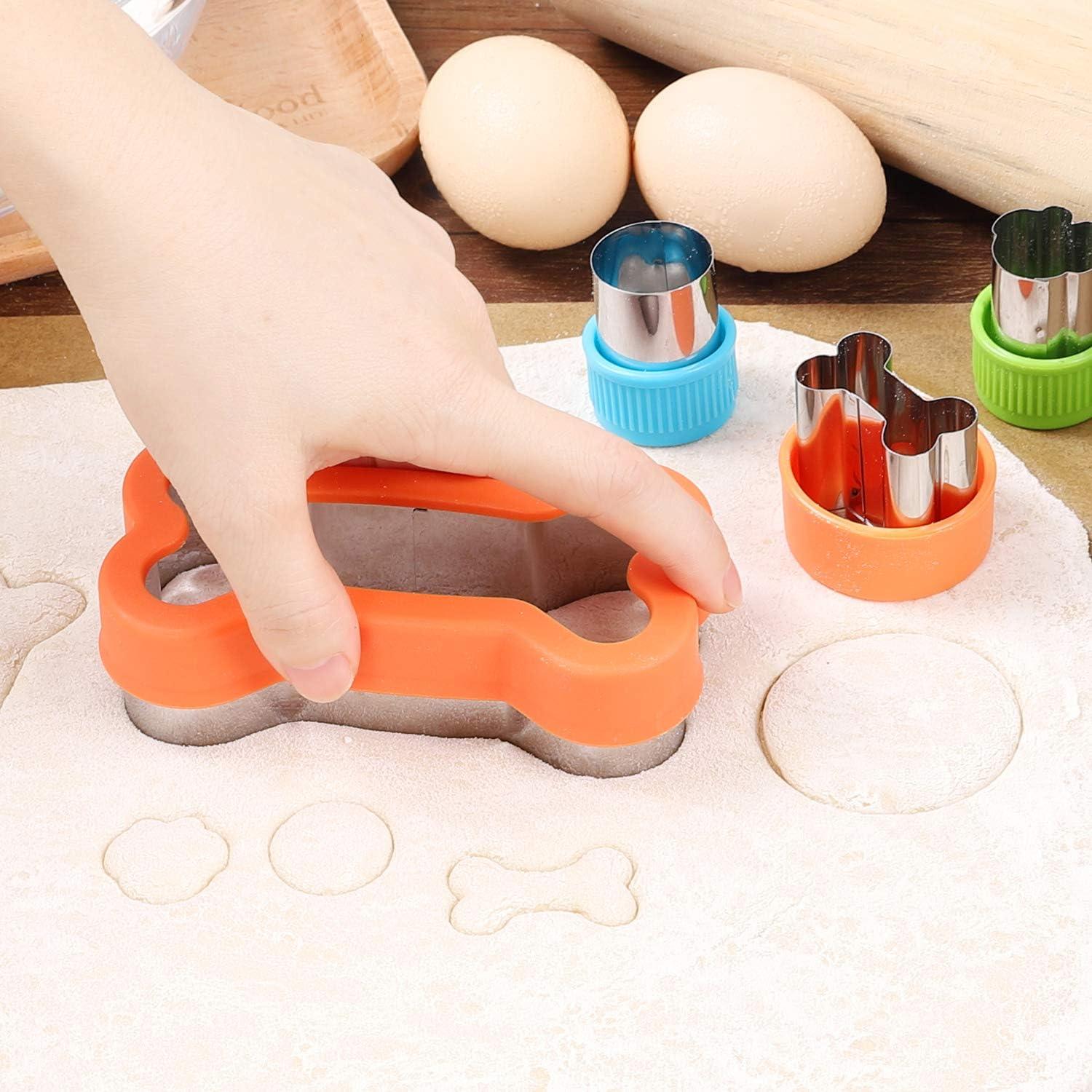 Juego de Cortadores de Galletas Perro 4 Huesos 4 Huellas