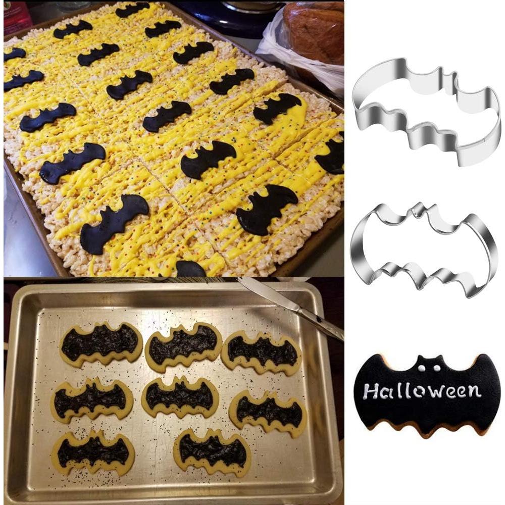 Juego de 3 Cortadores de Galletas Murciélago KSPOWWIN