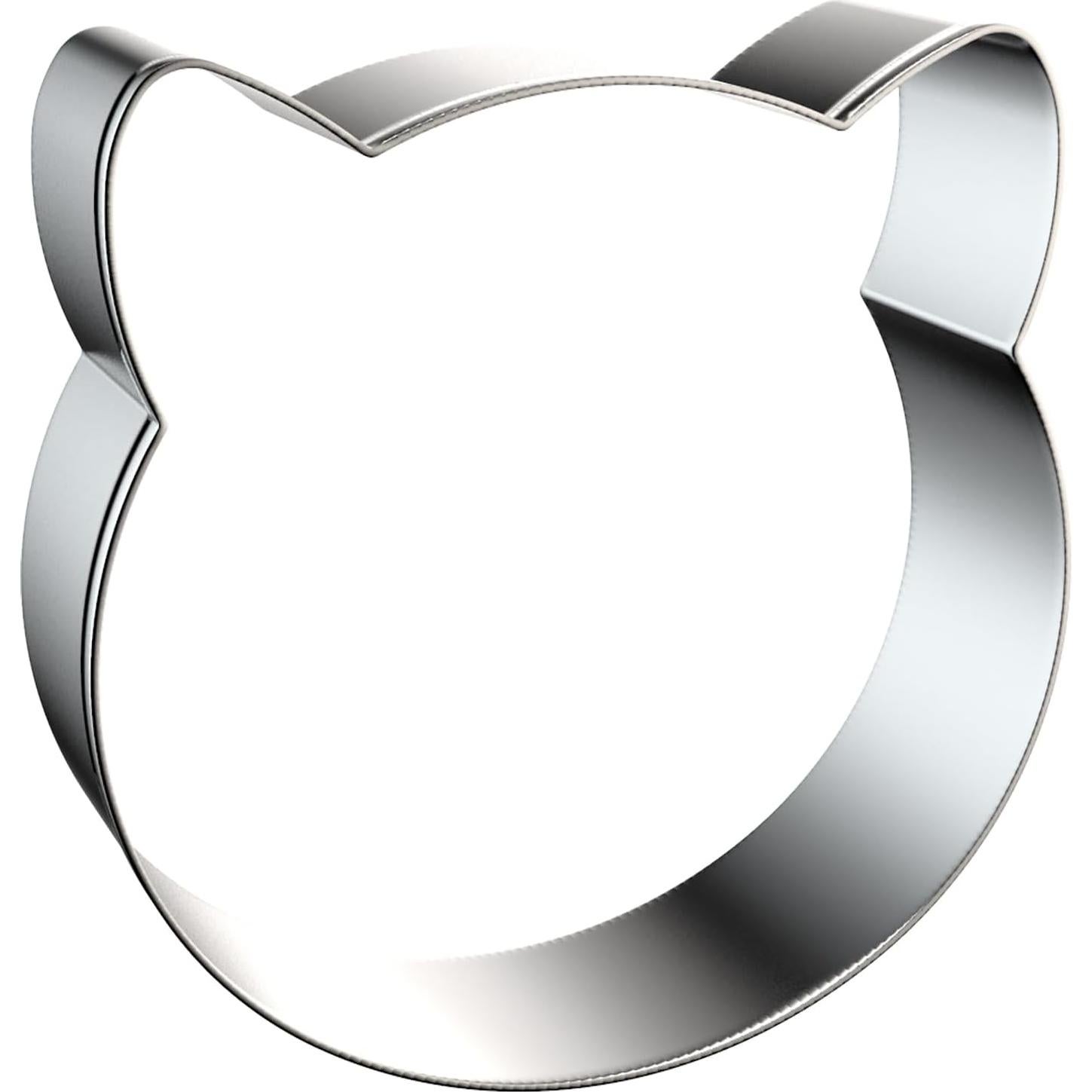 Juego de Cortadores de Galletas QAAQS Cara de Gato Acero Inoxidable