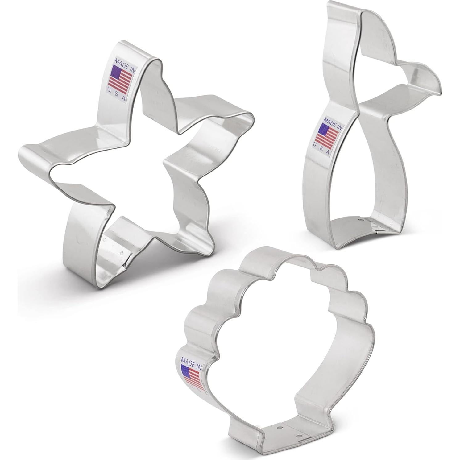 Cortadores de Galletas Ann Clark Sirena 3 Piezas Acero