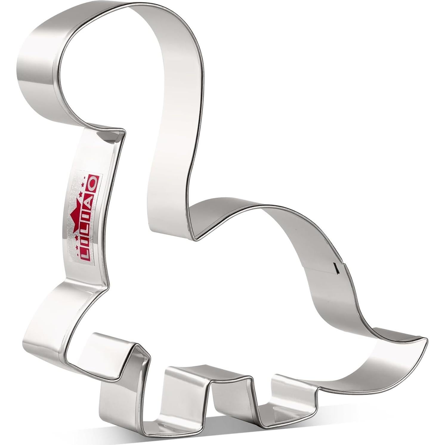 Cortador de Galletas Dinosaurio LILIAO Acero Inoxidable 11,43 cm