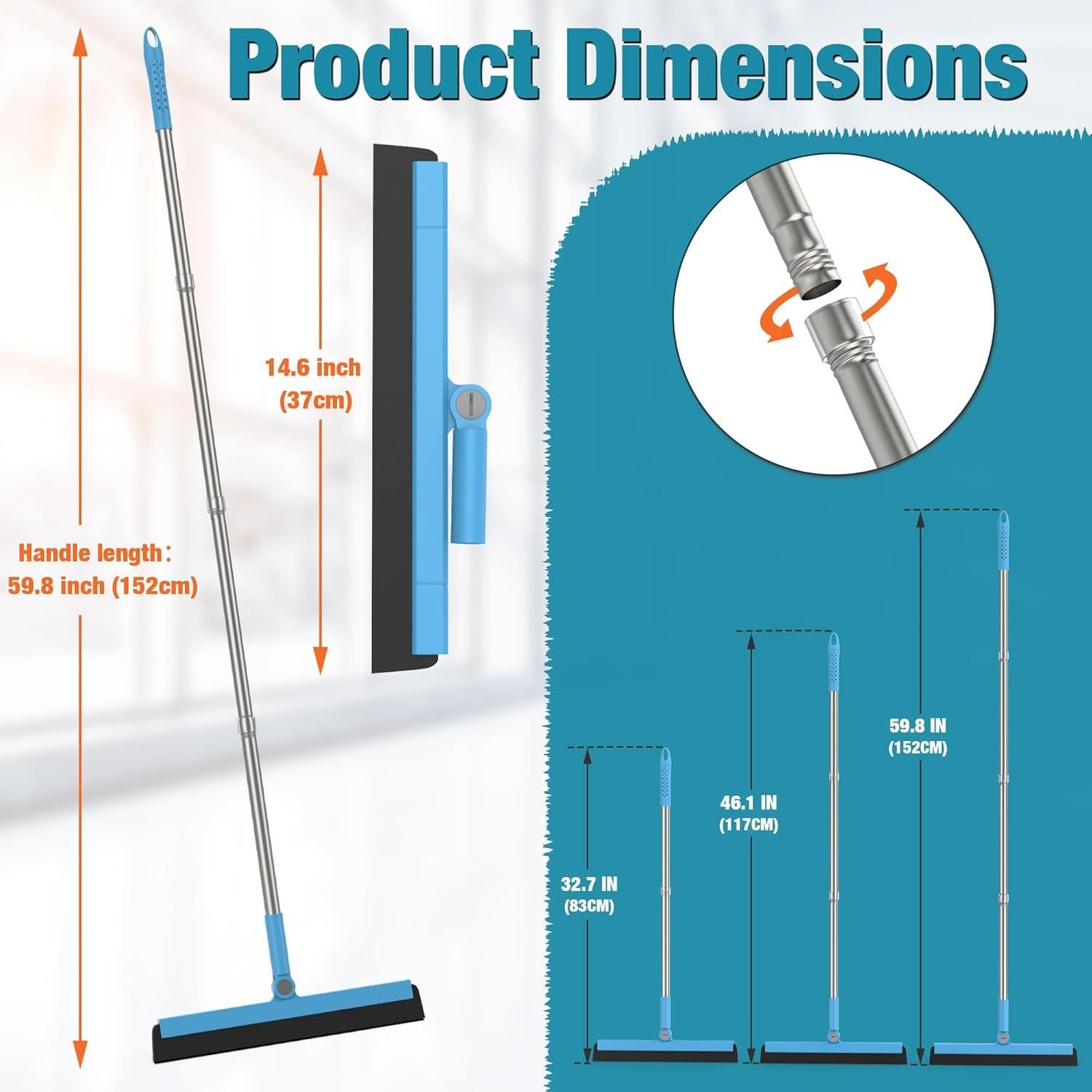 Raspador de Piso KOLLIEE Ajustable 38 cm Espuma Multiusos