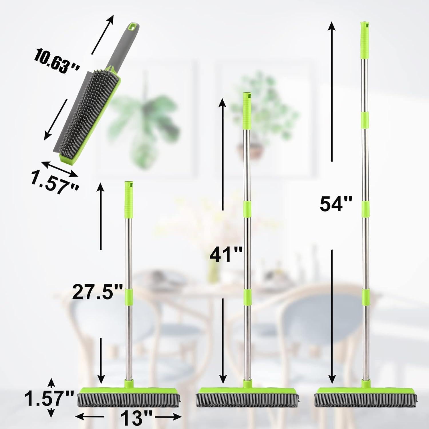 Escoba de goma Homilifibra para pelo de mascotas 144,78 cm