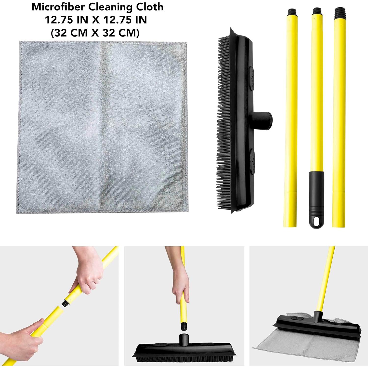 Escoba FURemover con Paño Microfibra 119 cm para Mascotas