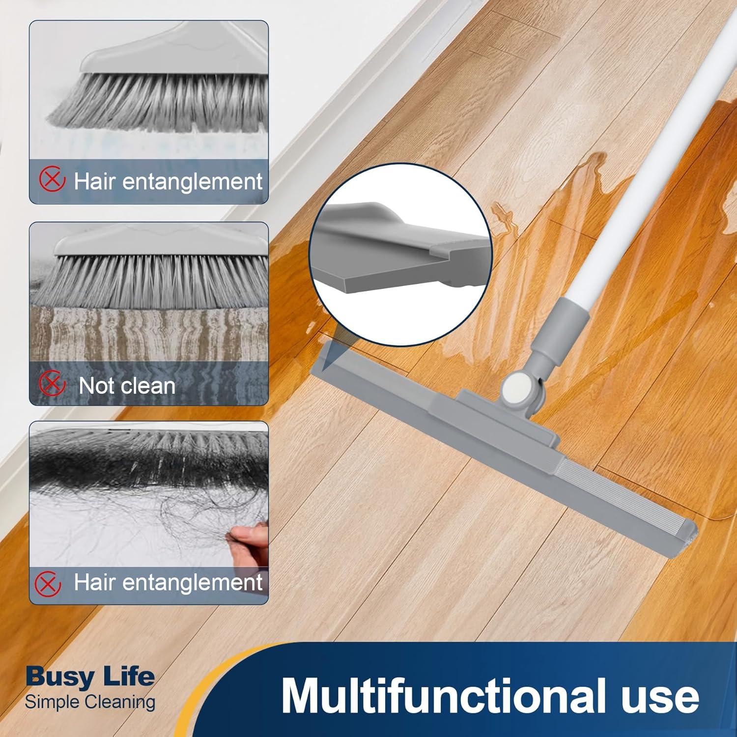 Escoba de Goma Yocada con Cuchilla TPR 135 cm para Piso