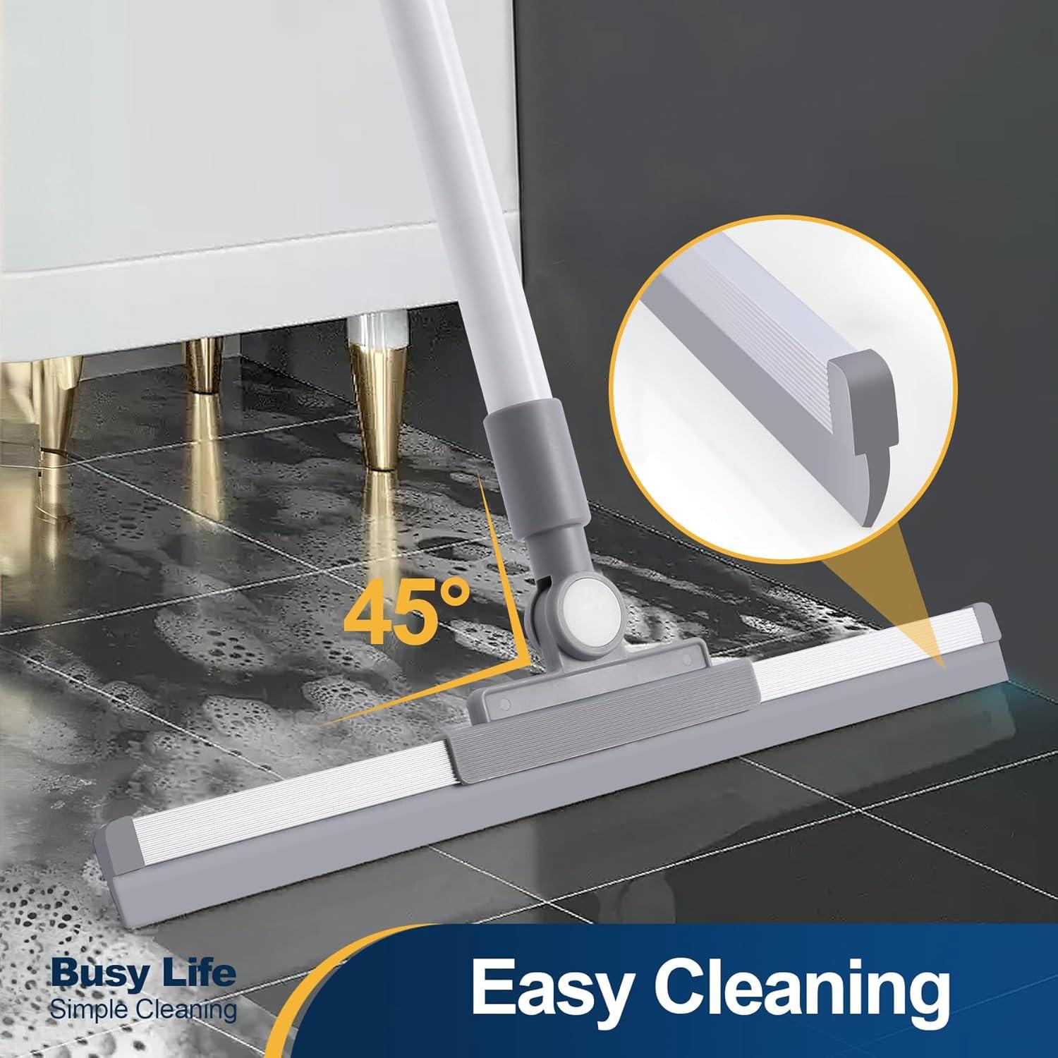 Escoba de Goma Yocada con Cuchilla TPR 135 cm para Piso