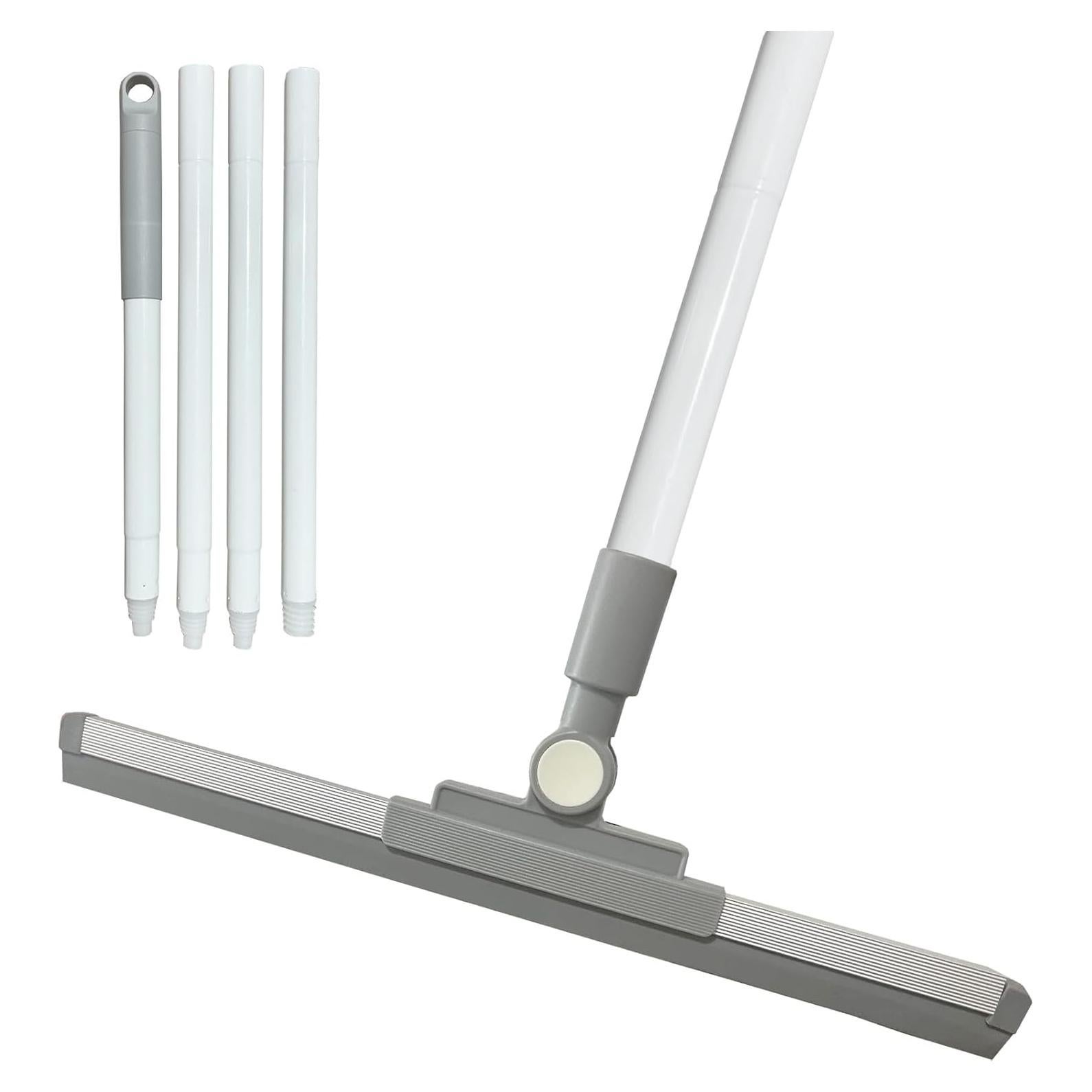 Escoba de Goma BSMstone con Mango Largo 132cm para Ducha y Ventanas