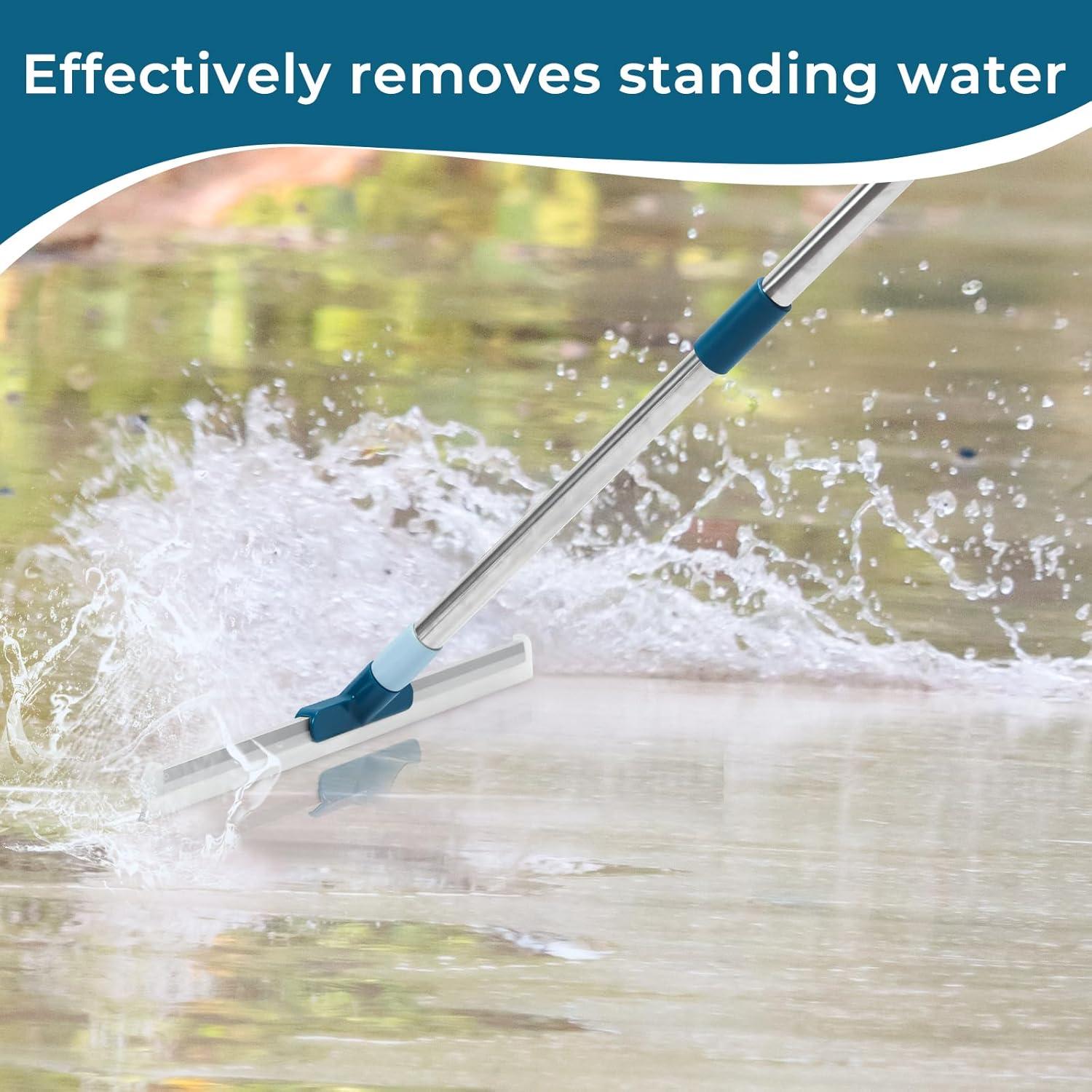 Raspador de Suelo TrueYee 43 cm con Mango de 144 cm Ergonómico