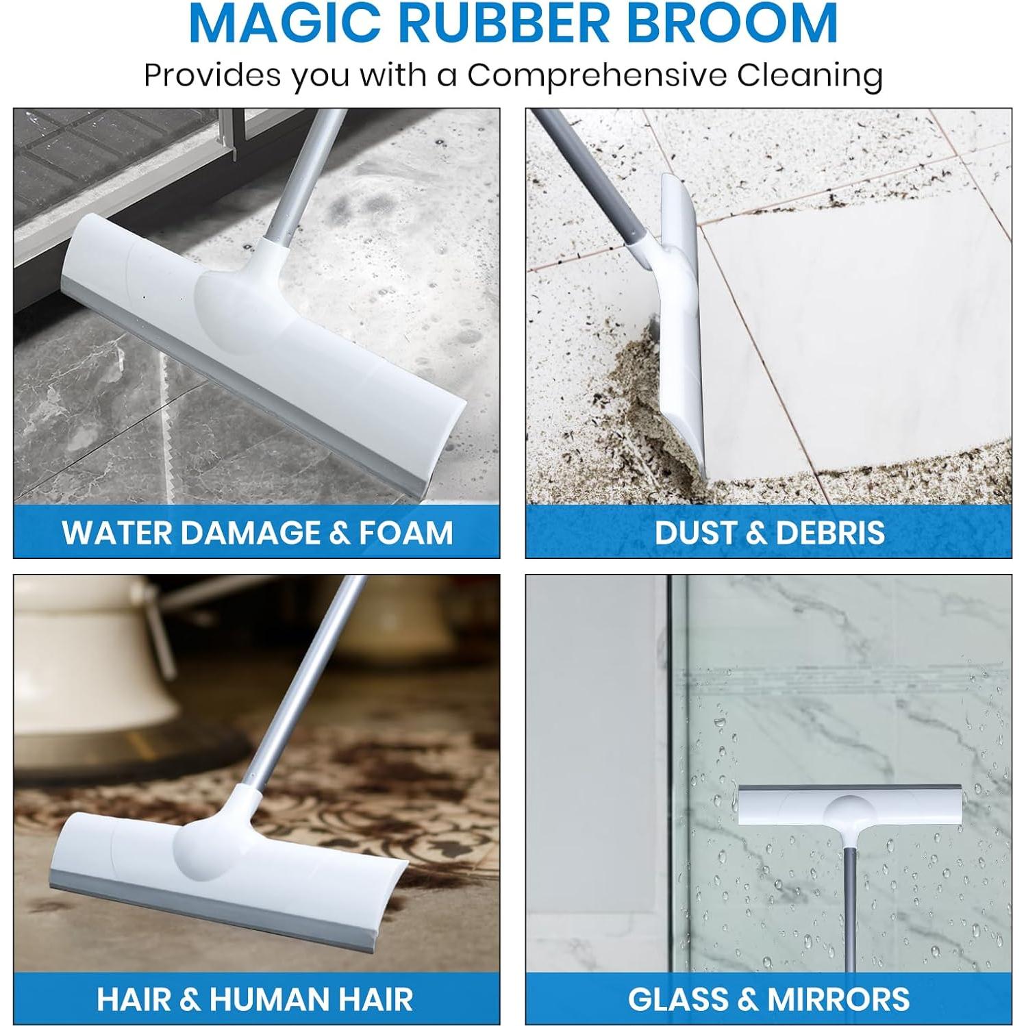 Escoba de goma Ajimy 50" (127 cm) para limpieza hogar