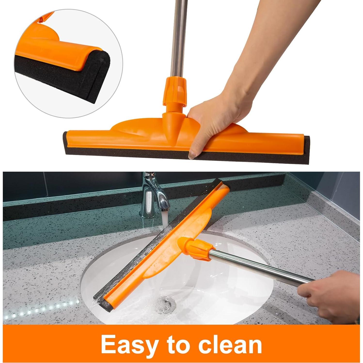 Limpiador de Suelos ITTAR con Mango Ajustable 158 cm y Cuchilla EVA