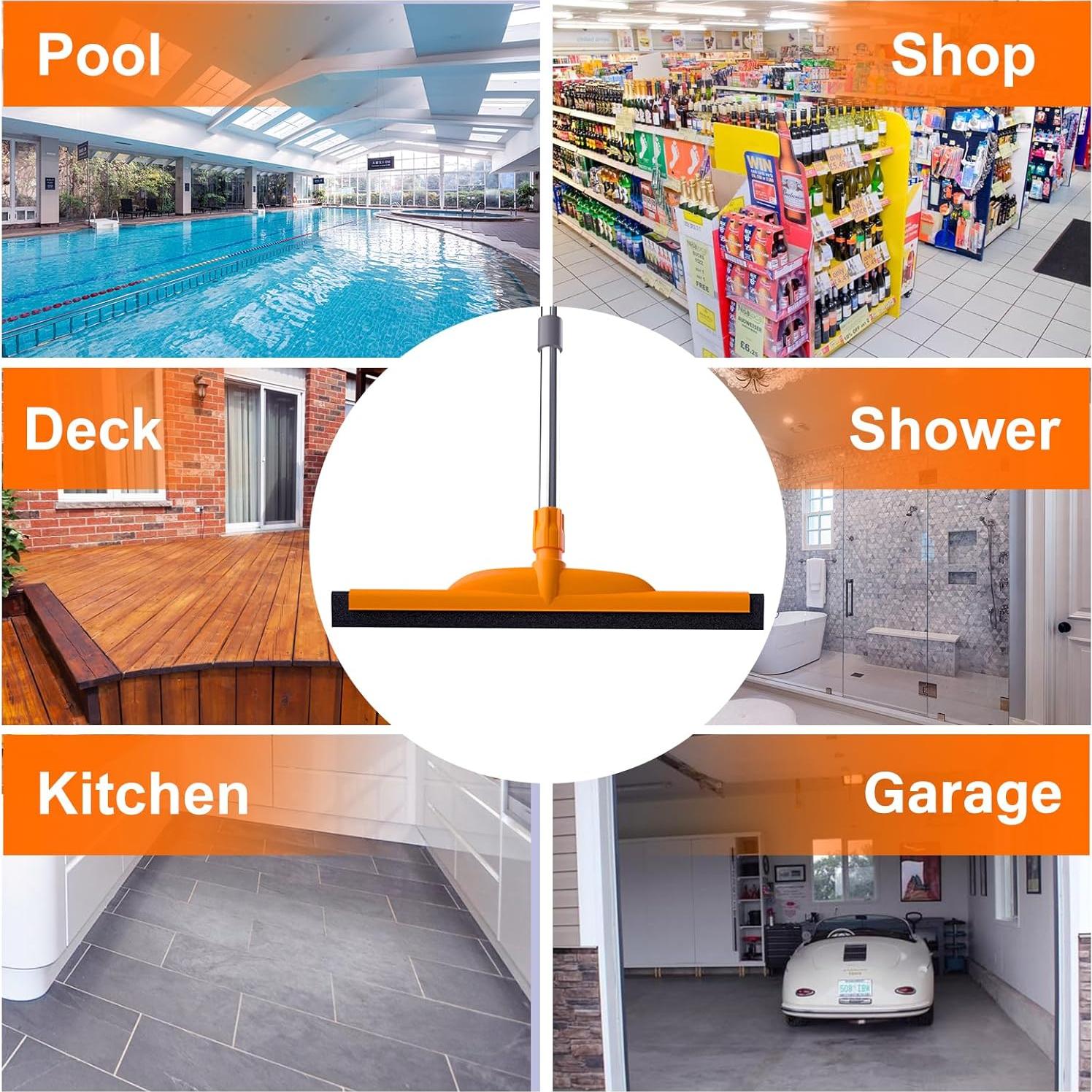 Limpiador de Suelos ITTAR con Mango Ajustable 158 cm y Cuchilla EVA