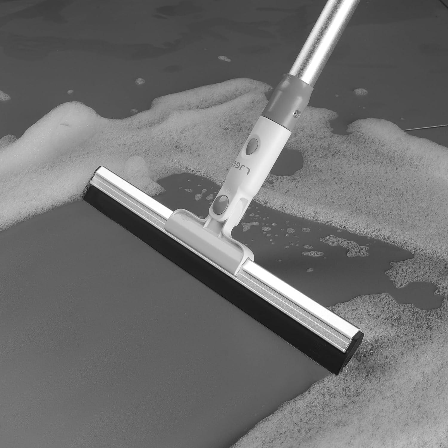 Escobilla de goma LJGG 43 cm con mango de 130 cm