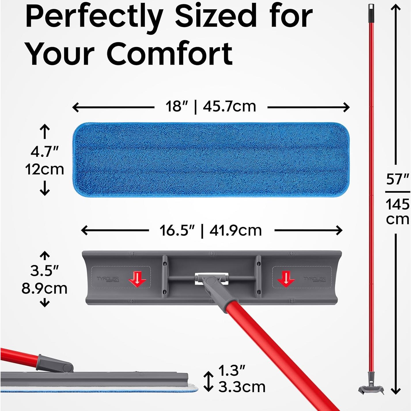 Tyroler MoppyShmoppy 2-en-1 Limpiaparabris y Mop 41.9 cm