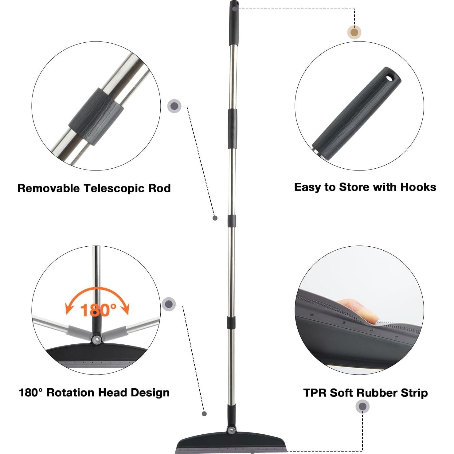 Escoba de Aire Silicona XXFLOWER Mango Ajustable 35,88 cm