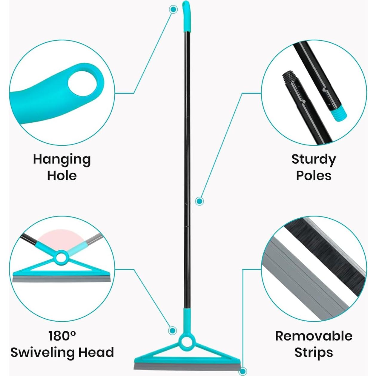 Escoba de Aire MAVRIZ 2 en 1 con Cerdas y Goma 0.56 kg