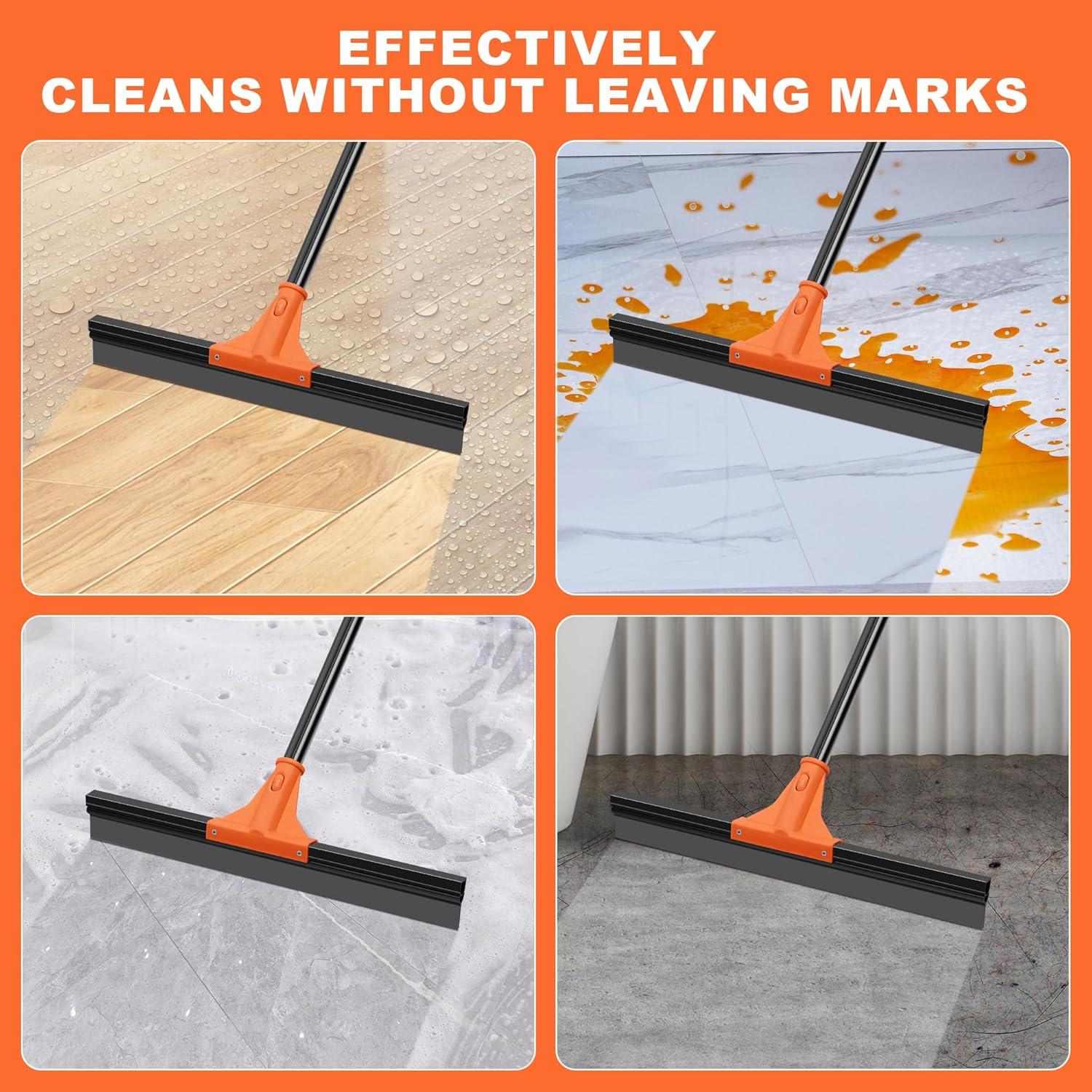 Raspador de Piso JEHONN 45.72 cm con Mango Telescópico 147.83 cm