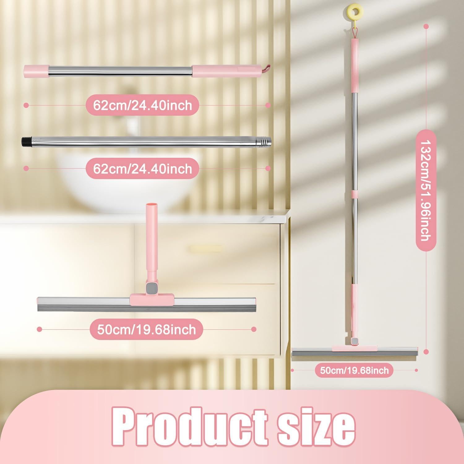 Escoba de Goma KZKR con Mango Extensible 132 cm