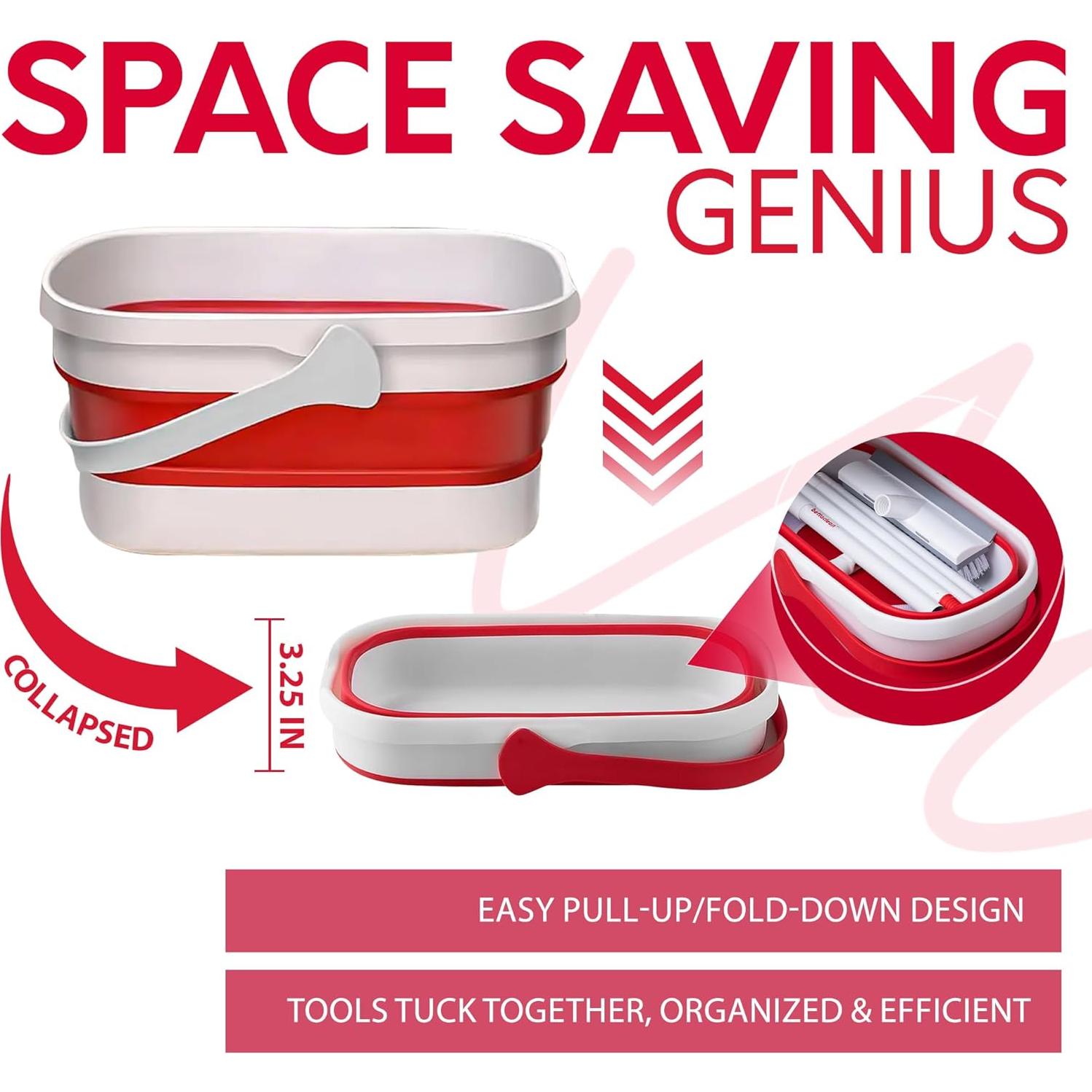 Juego de trapeador y cubo plegable Bettaclean 6 unidades