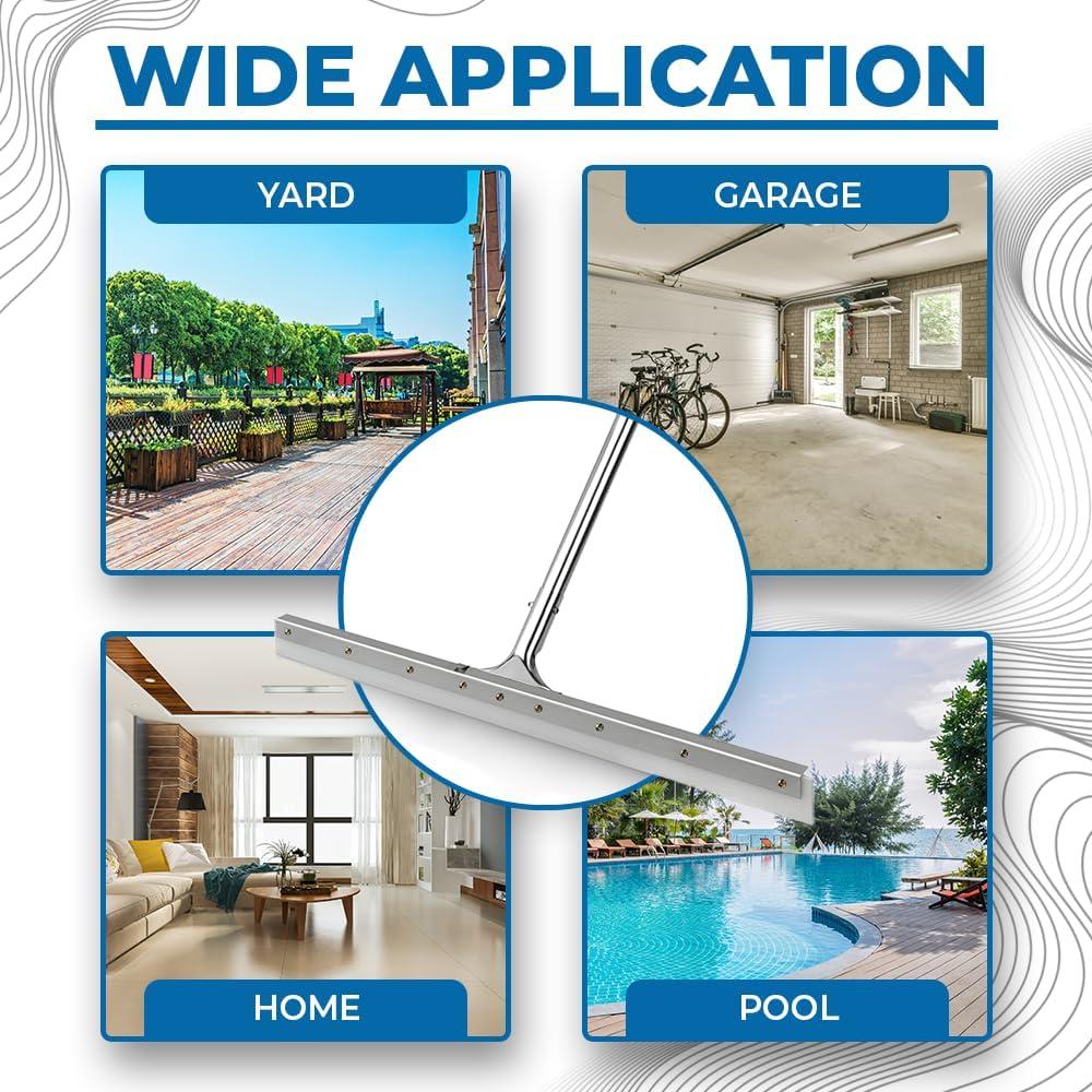 Limpiador de Suelos MHM AquaSlide PushPro 71 cm Acero Inoxidable