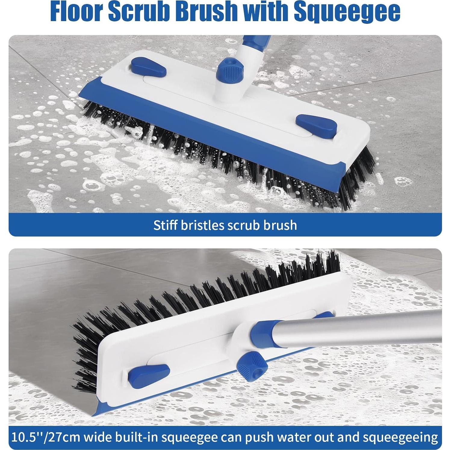 Cepillo de Fregado 3 en 1 Qaestfy con Mango Extensible 139,7 cm