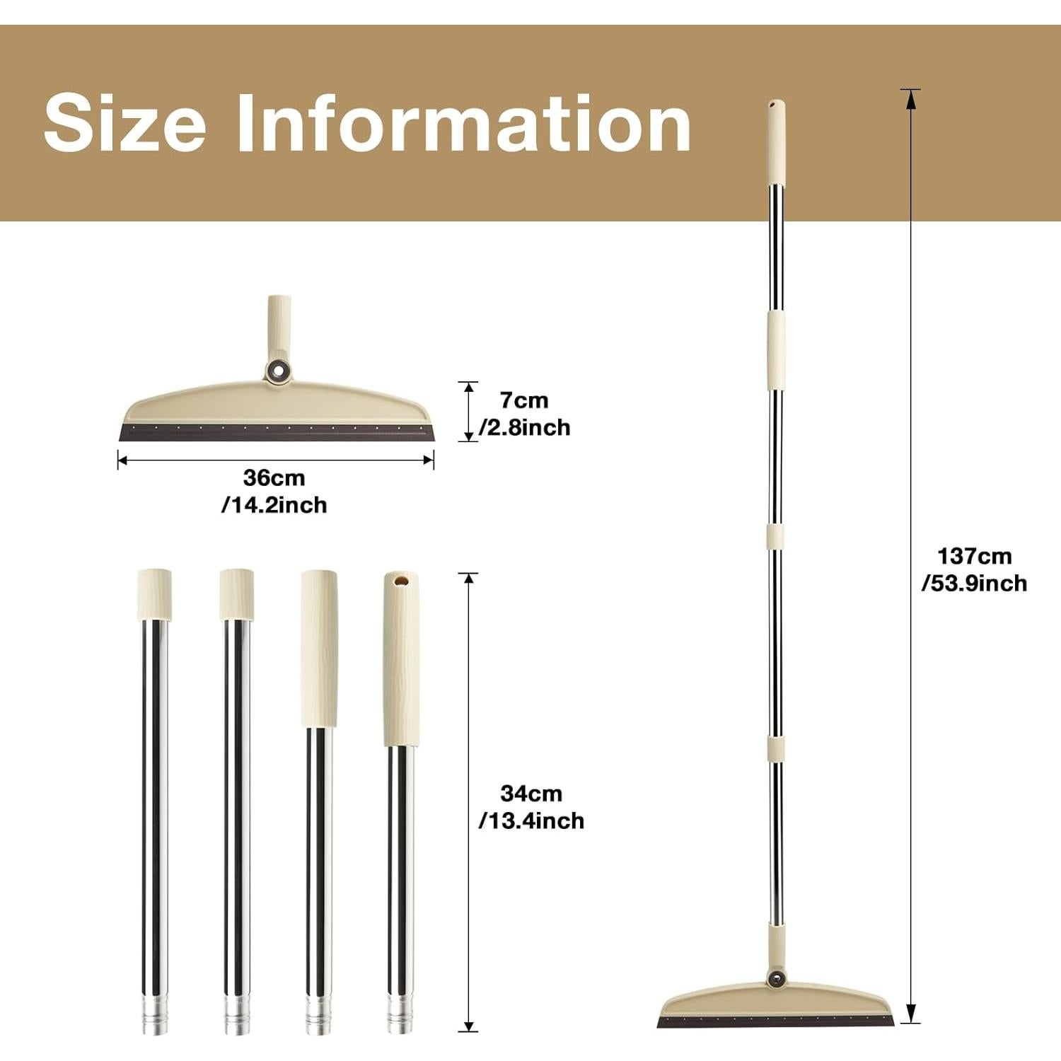 Escoba Mágica Multifuncional XXFLOWER con Raspador 35,88 cm