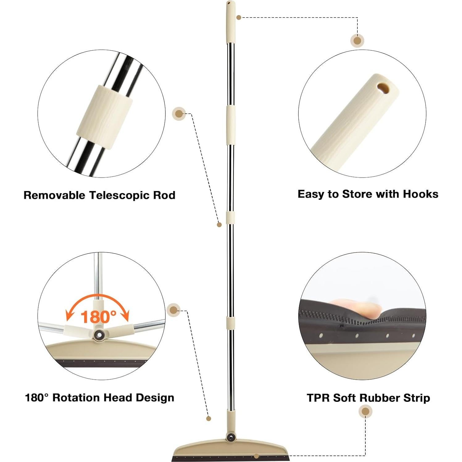 Escoba Mágica Multifuncional XXFLOWER con Raspador 35,88 cm